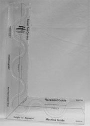 CGR Creative Grids Repeat Curve Design Longarm 2 pc. Template - 1.5" - 4" Template BDQCR154 - Sewingmachinesplus.com