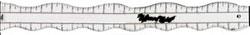 Longarm Wave Edge Ruler 16in x 1/4in