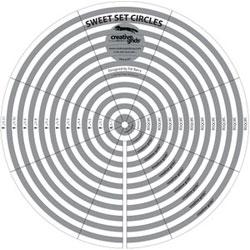 CGR Creative Grids Sweet Set Concentric Circle 11 Pcs, From 1.5" to 11.5" Template BDQCIR - Sewingmachinesplus.com