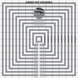 CGR Creative Grids Sweet Set Concentric Square 11 Pcs, From 1.5" - 11.5" High Template BDQSQ - Sewingmachinesplus.com