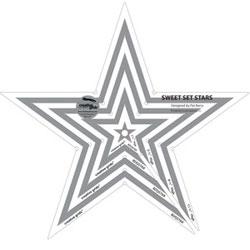 CGR Creative Grids Sweet Set Concentric Star 4 Pieces, From 2.5" to 11.5" High BDQSTAR - Sewingmachinesplus.com