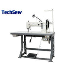 Techsew 5200 Flatbed Heavy Duty Compound Feed Industrial Sewing Machine with Assembled Table and Motor - Sewingmachinesplus.com