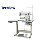 Techsew 2600 Narrow Cylinder Large Bobbin Compound Feed Industrial Sewing Machine with Assembled Table and Motor - Sewingmachinesplus.com