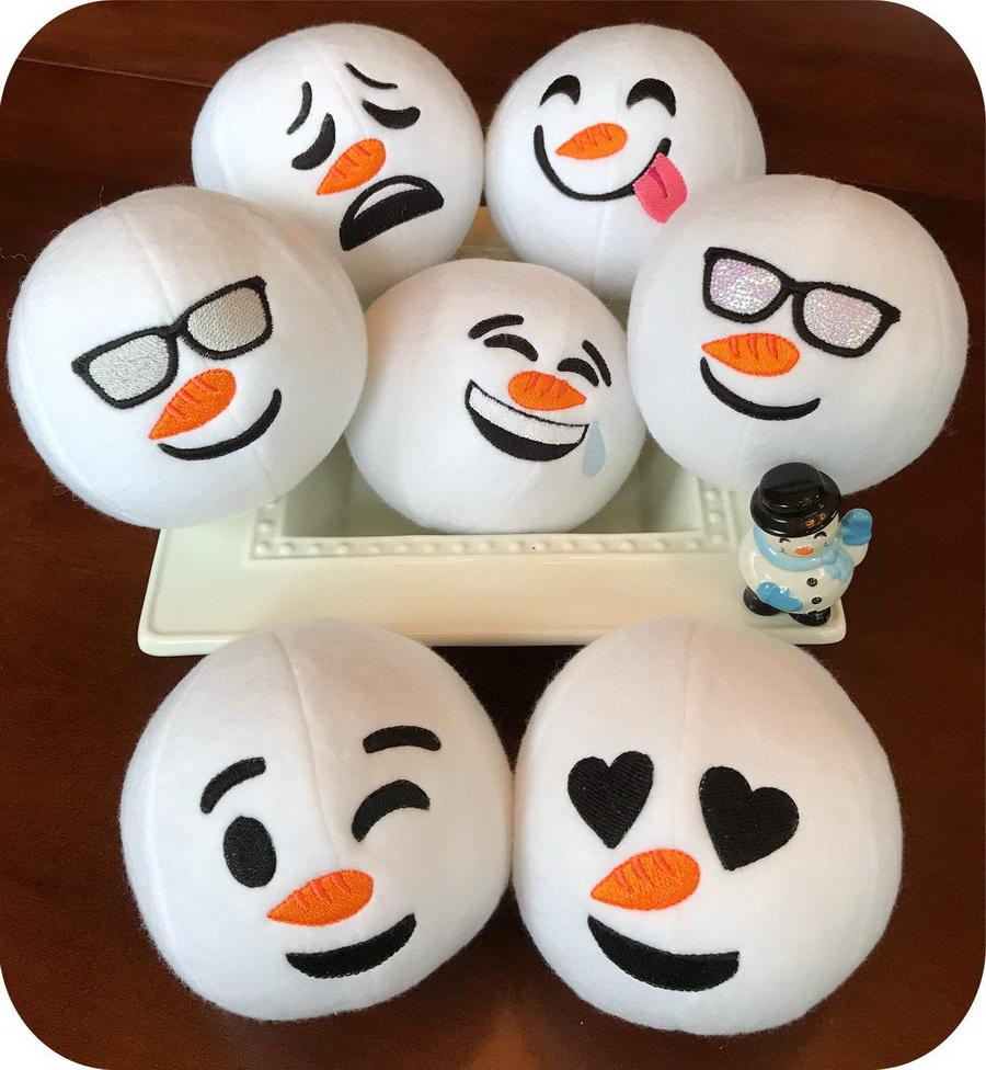 Embroidery Garden Snowman Snowballs Set - Sewingmachinesplus.com