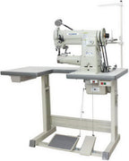 Techsew 2750 Pro With Speed Reducer Cylinder Large Bobbin Compound Feed Industrial Sewing Machine Industrial Sewing Machine with Assembled Table and Motor - Sewingmachinesplus.com