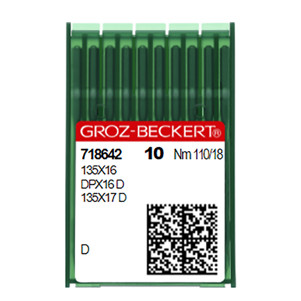 Groz - Beckert Needles 135x16TRI - 110/18 10pk (718642) - Sewingmachinesplus.com
