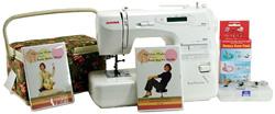 Janome Sew Precise Mechanical Sewing Machine w/ Computerized Features, 2 project DVDs, Rotary Even Foot & Sewing Basket - Sewingmachinesplus.com