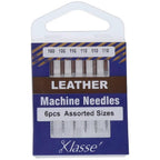 Klasse Leather Needles Assorted Sizes (100/16 & 110/18) 6pk - Sewingmachinesplus.com