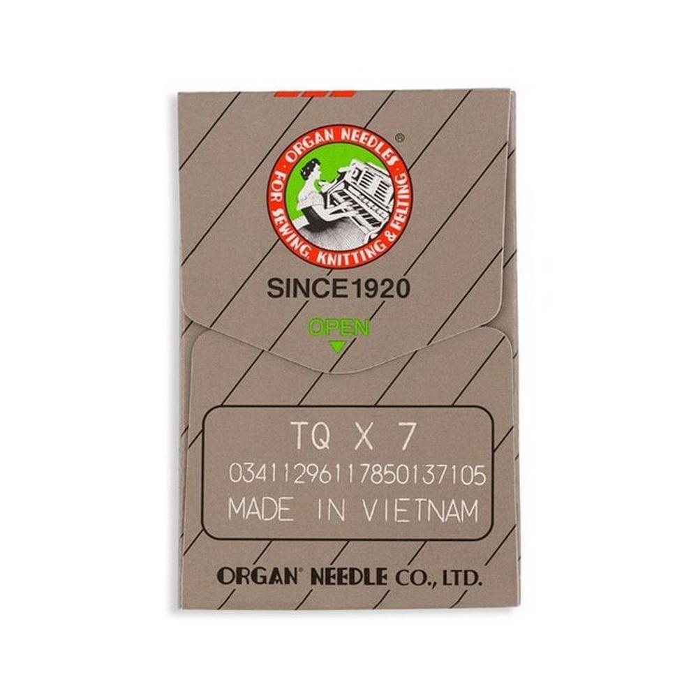 Organ Regular Point Button Industrial Machine Needles - Size 16 - TQx1, 175x1, 1985, SY2851 - 10/Pack