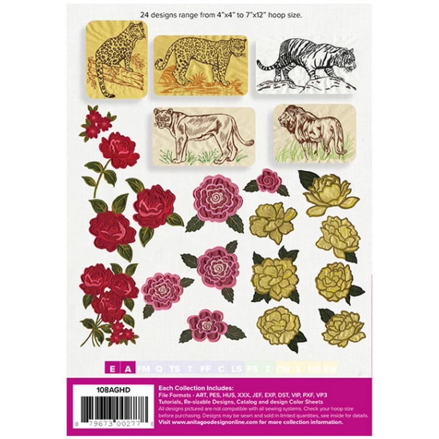 Anita Goodesign Wild Roses (57 Designs)