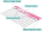 Guidelines 4 Quilting - Quarter Square Triangle Seam Allowance Addition with Built-in Finger Guard
