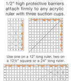 Guidelines 4 Quilting - Finger Guards for Regular Acrylic Rulers