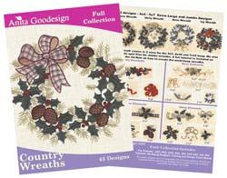 Anita Goodesign Country Wreaths (43 Designs) - Sewingmachinesplus.com