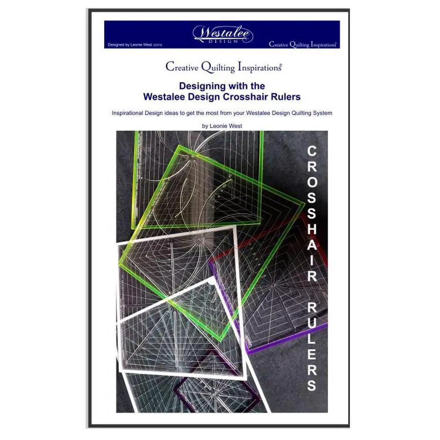 Ruler Work Kit from Sew Steady with Westalee crosshair rulers in neon green and purple.