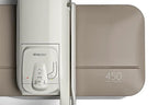Elnapress EP450 Steam Press by Elna, cream body with taupe pressing plate.