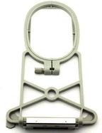 Sew Tech embroidery hoop 40mm x 60mm, gray plastic frame with screw clamp