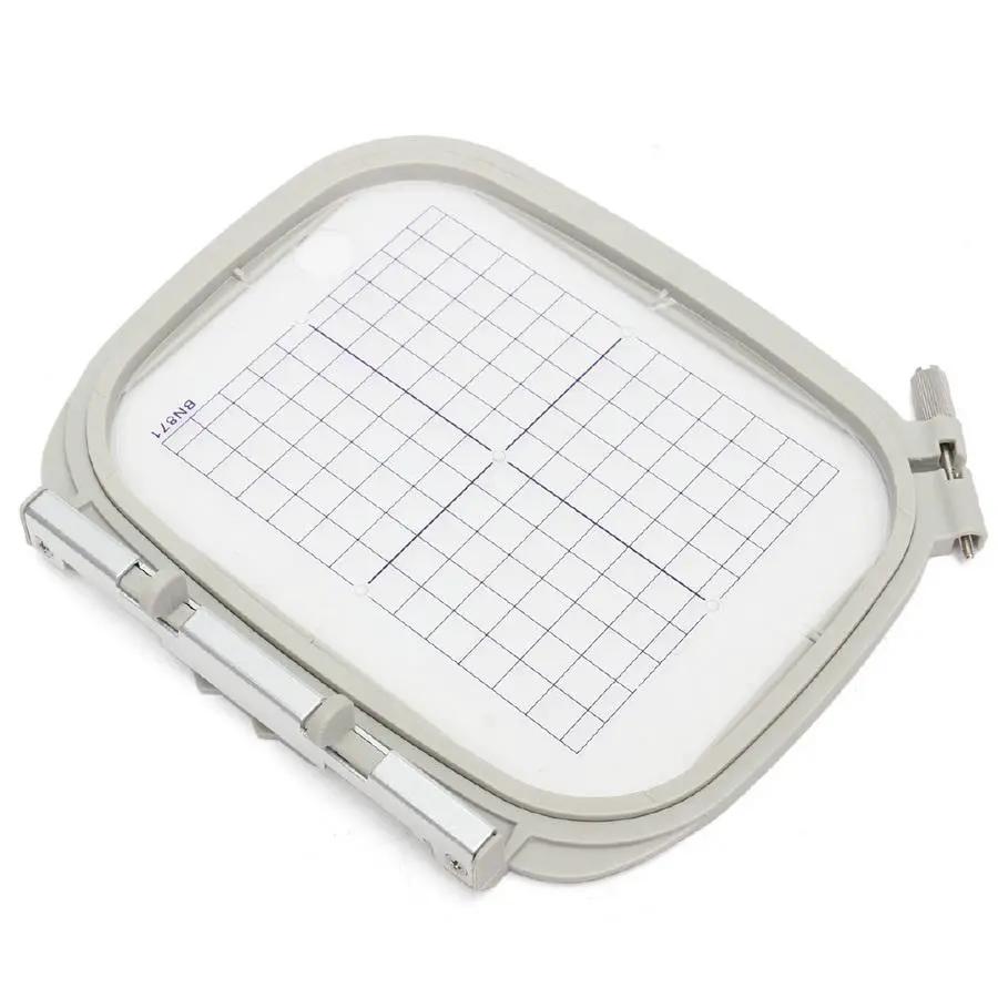Sew Tech embroidery hoop BN871, gray plastic frame, 100mm x 130mm