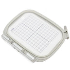 Sew Tech embroidery hoop BN871, gray plastic frame, 100mm x 130mm