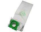 SEBO filter bag box for Airbelt K machines, white bag with green plastic collar