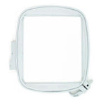 Sew Tech embroidery hoop 150mm x 150mm, white plastic frame with clamp