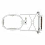 Sew Tech embroidery hoop 40mm x 60mm, white plastic frame with adjustment knob