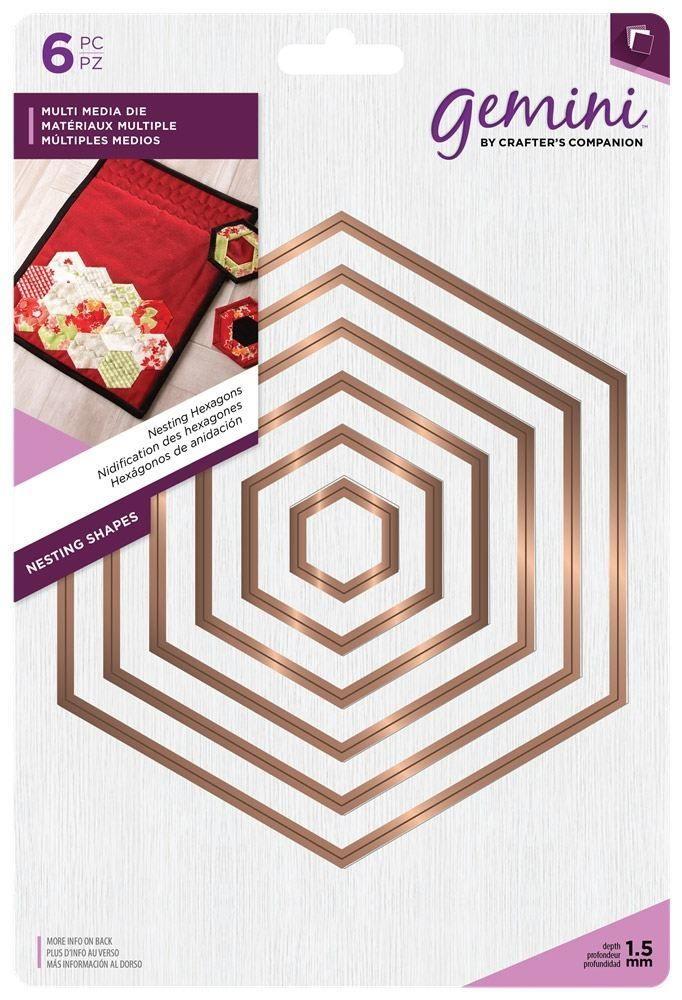 Gemini - Multi Media Die - Nesting Hexagons