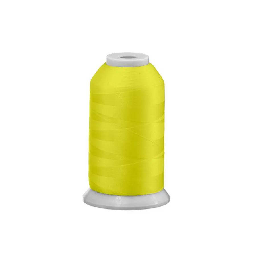 Exquisite Polyester Embroidery Thread, Lemon Whip 1000m spool in bright yellow