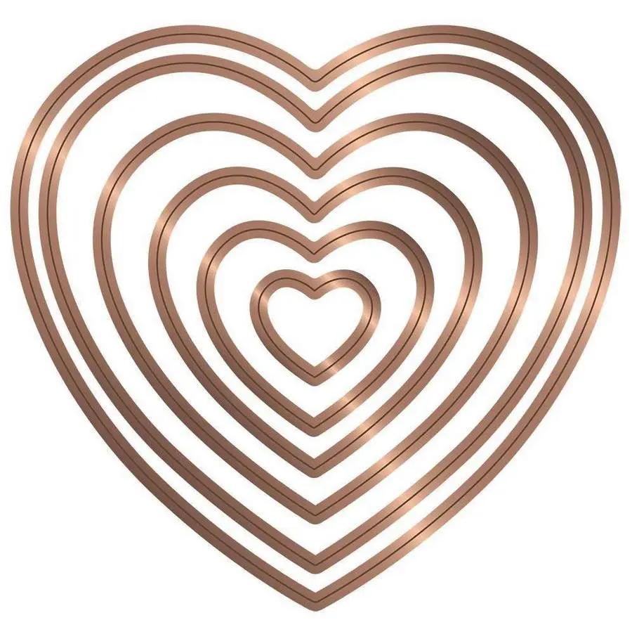 Gemini Multi Media Metal Die - Nesting Hearts - Sewingmachinesplus.com