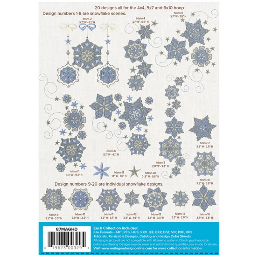Anita Goodesign Mini Collection Snowflakes 2 (20 Designs)