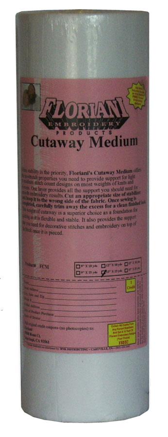 Floriani Cutaway Medium Stabilizer, 12in x 25yds