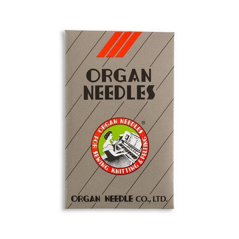 Organ Regular Point Flat Shank Industrial Machine Needles - Size 75/11 - DCx1F - 10/Pack - Sewingmachinesplus.com