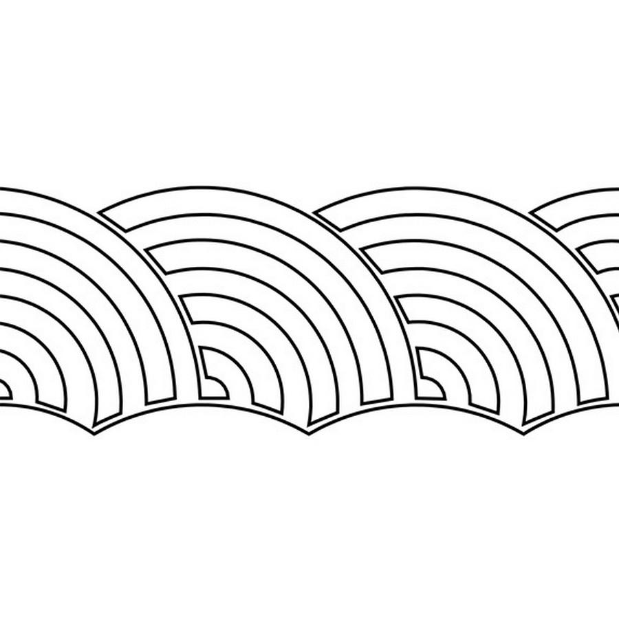 Groovy Board - 10in. Baptist Fan Quilting Template