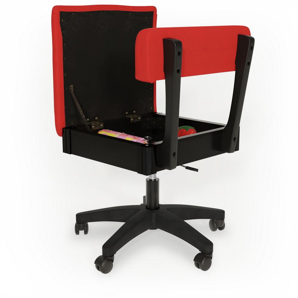 Arrow Height Adjustable Hydraulic Sewing Chair H8180 Madame Scarlet - Sewingmachinesplus.com