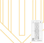 Sariditty 2 Piece Linear Channel Ruler Set
