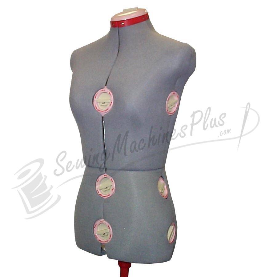 Singer Dress Form DF151G - Sizes 16-22 1/2, Fully Adjustable (GRAY)