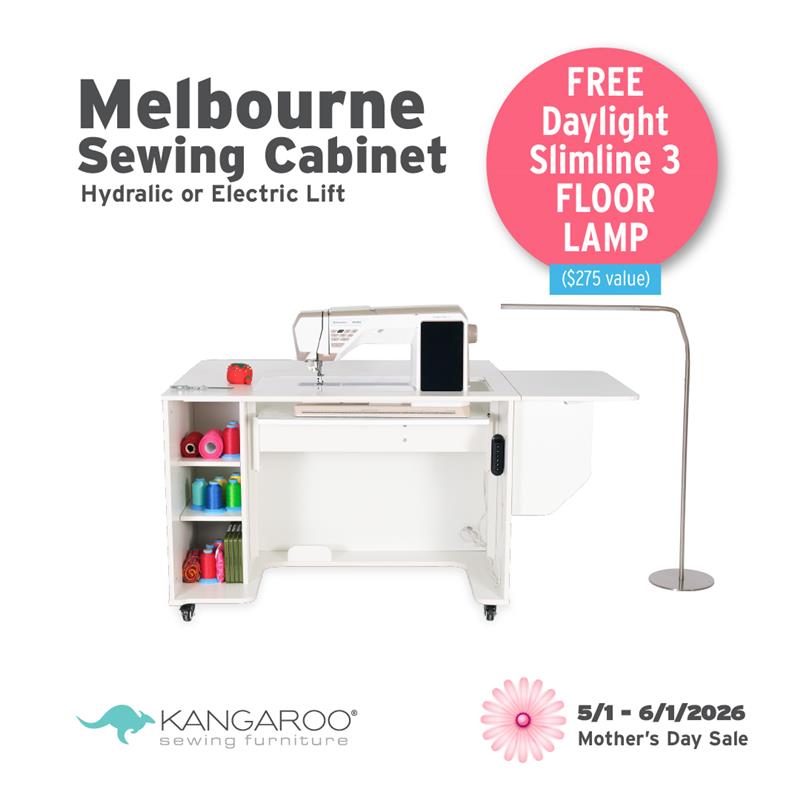 Kangaroo Melbourne Sewing Cabinet - Electric or Hydraulic Lift