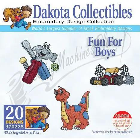 Dakota Collectibles Fun For Boys embroidery designs CD-ROM, 20 designs, multicolor