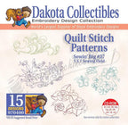 Dakota Collectibles Quilt Stitch Patterns Embroidery Design Software CD-ROM with 15 designs, Sewin' Big #37, 5 x 7 field
