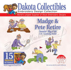 Dakota Collectibles Madge & Pete Retire Embroidery Designs - 970401