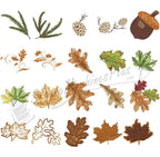 Dakota Collectibles Leaves Embroidery Designs - 970406