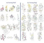Dakota Collectibles Jazzy Jeans 3 Embroidery Designs set; 4x4 and 5x7 sewing field motifs