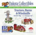 Dakota Collectibles embroidery design CD-ROM Tractors, Barns & Windmills with 15 designs