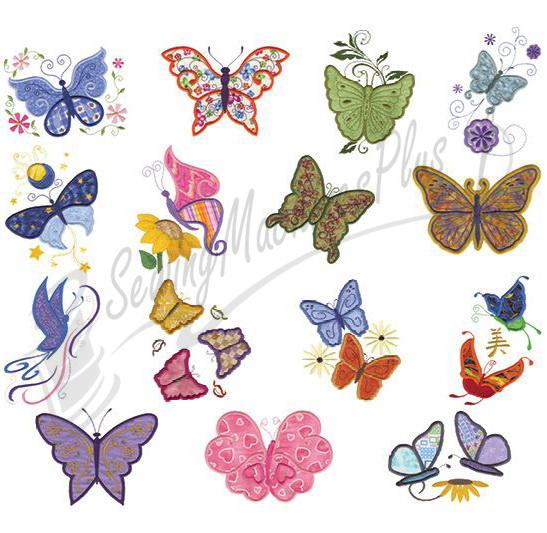 Dakota Collectibles Applique Butterflies 970438