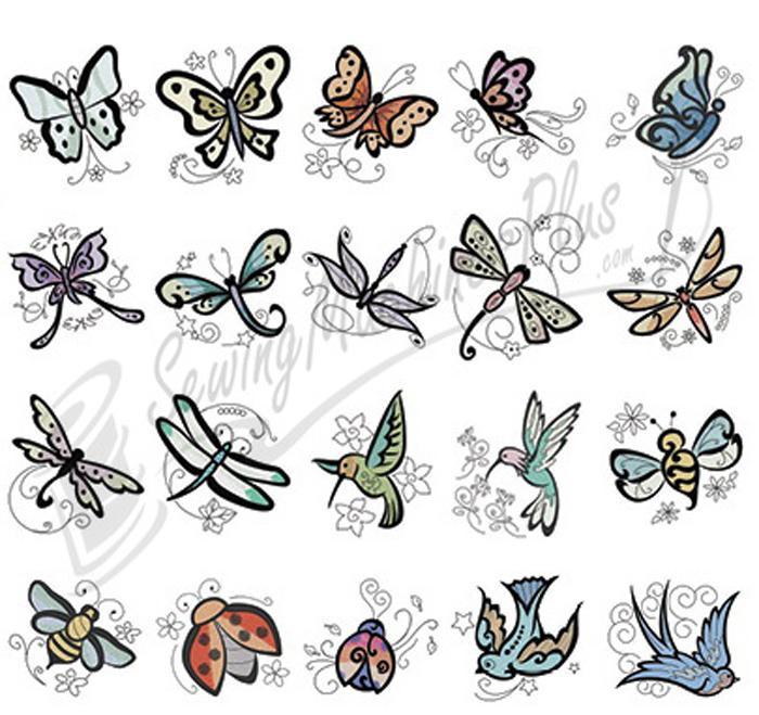 Dakota Collectibles Whimsy Wings 20 4x4 (970505) - Sewingmachinesplus.com