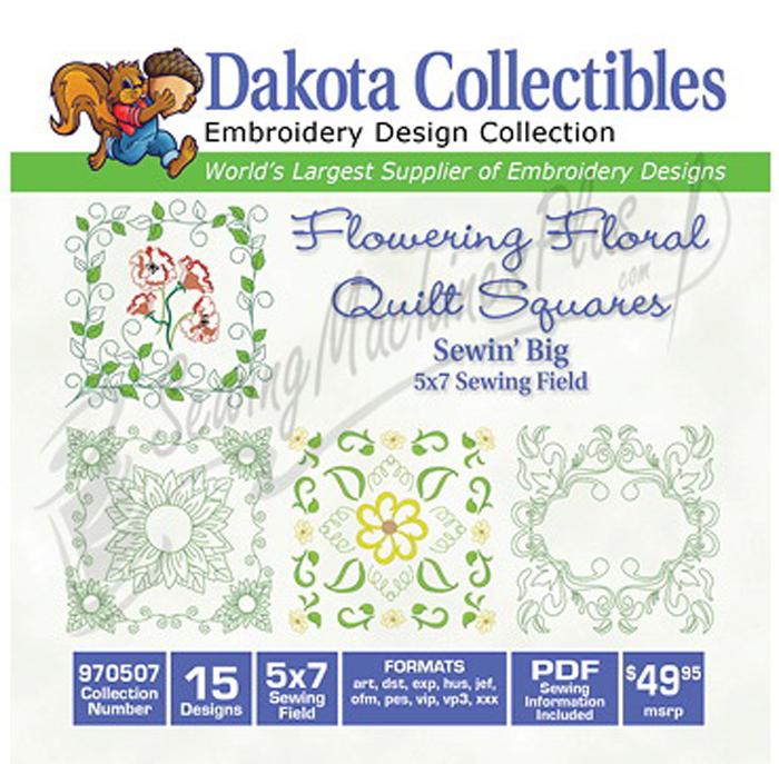 Dakota Collectibles Quilt Square 15 5x7 (970507) - Sewingmachinesplus.com