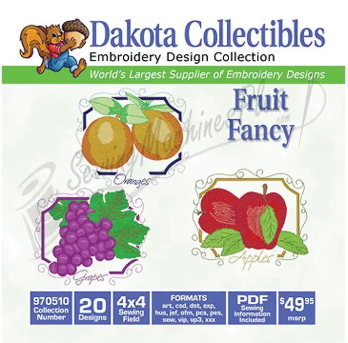 Dakota Collectibles Fruit Fancy 20 4x4 (970510) - Sewingmachinesplus.com