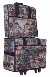 Bluefig Dawn Combo - 23in Wheeled Trolley w/ Embroidery Arm Bag