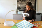 Daylight MAGnificent Floor and Table LED Magnifying Lamp (U25050)