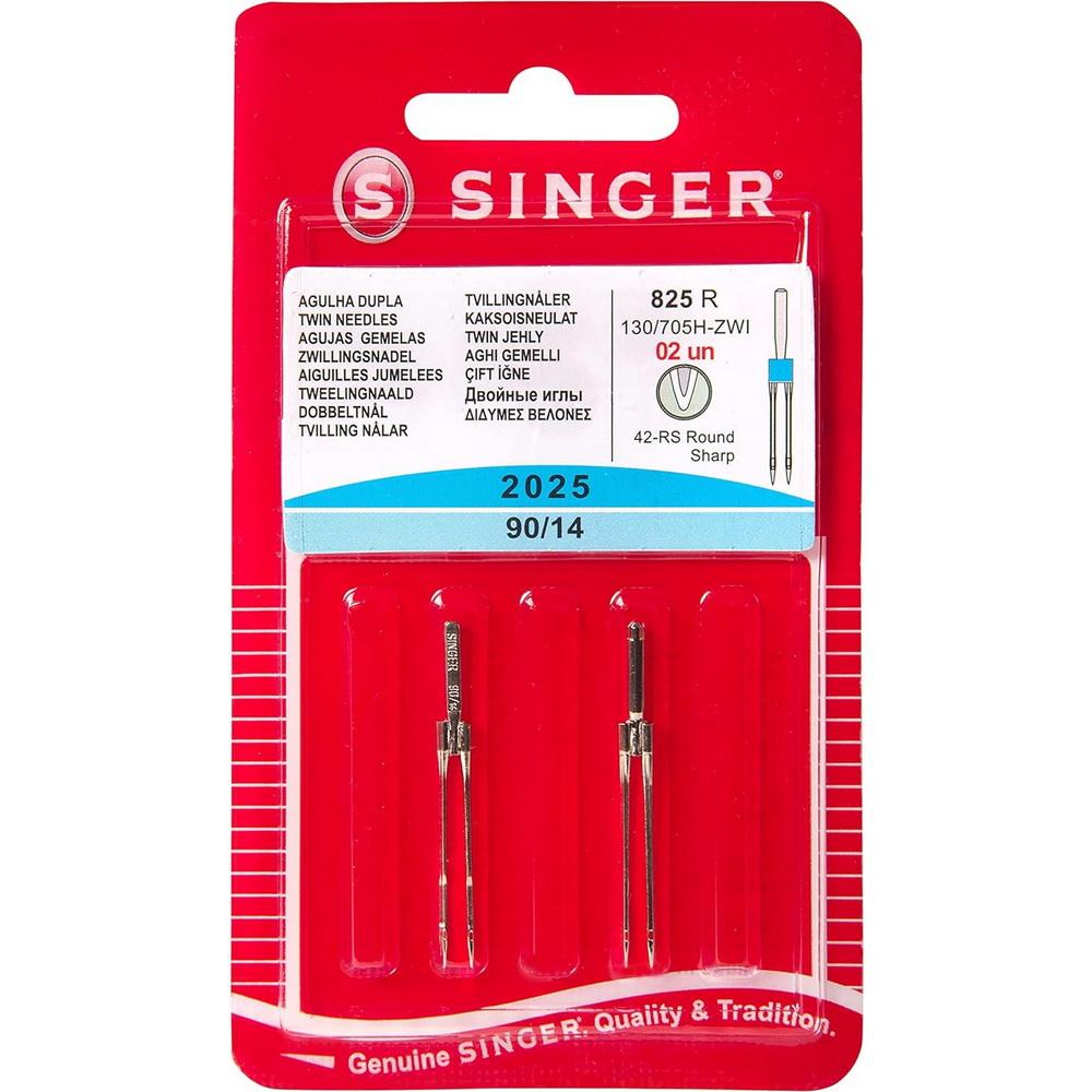 Singer Twin Needles Sz. 90/14 2pk - Sewingmachinesplus.com