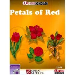 Dream Designs 220 - PR Petals of Red CD - ROM - Sewingmachinesplus.com